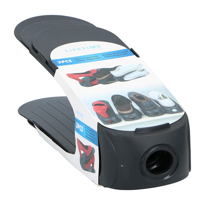 Lifetime - Shoe organiser 3 pcs. (black) 3