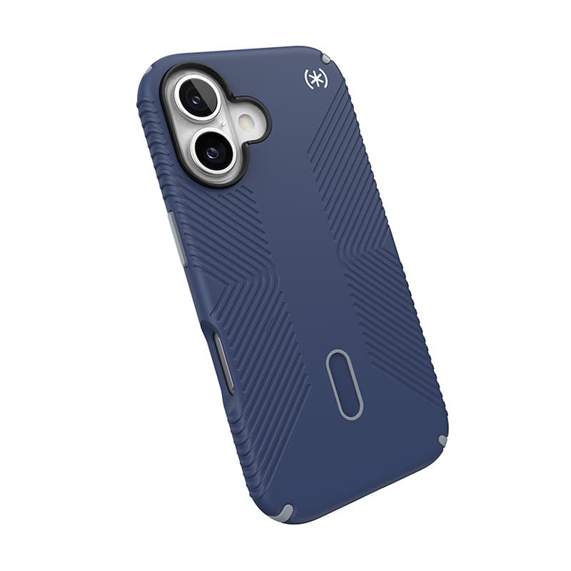 Speck Presidio2 Grip ClickLock & MagSafe - iPhone 16 Case (Coastal Blue / Dust Gray / White) 8