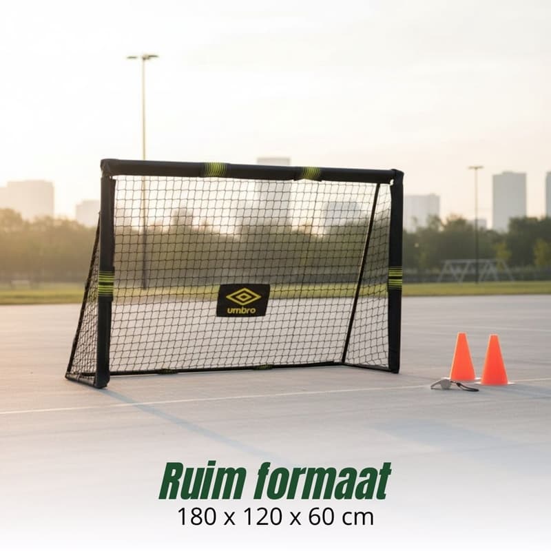 Umbro - Metal football goal with net 180x120x60 cm 5