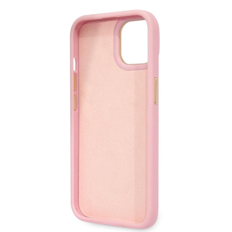 Guess Croco Collection - Case for iPhone 14 Plus (Pink) 5