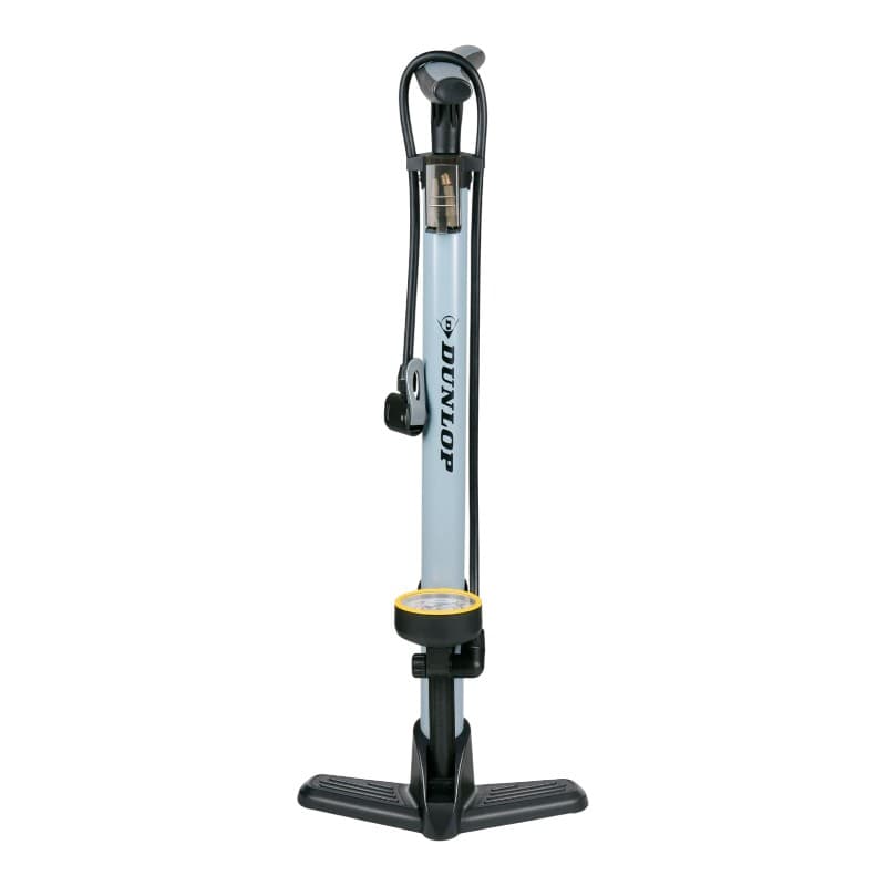 Dunlop - Floor pump for bikes, balls, mattresses with pressure gauge (Blue) 2