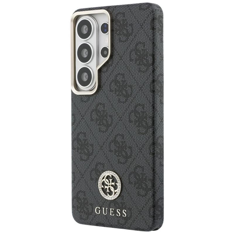 Guess 4G Rhinestone Round Logo MagSafe - Samsung Galaxy S26 Ultra Case (Black) 2