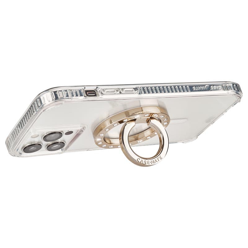 Case-Mate Magnetic Ring Stand - MagSafe finger grip with stand function (Champagne Crystal) 5