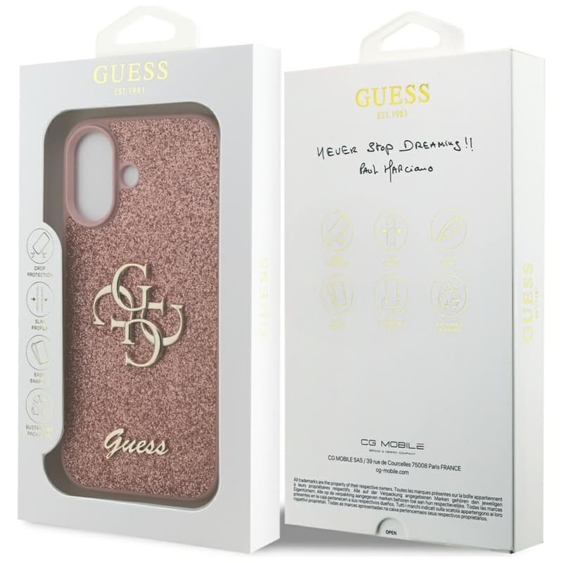 Guess Fixed Glitter Big 4G - Case iPhone 17 (pink) 8