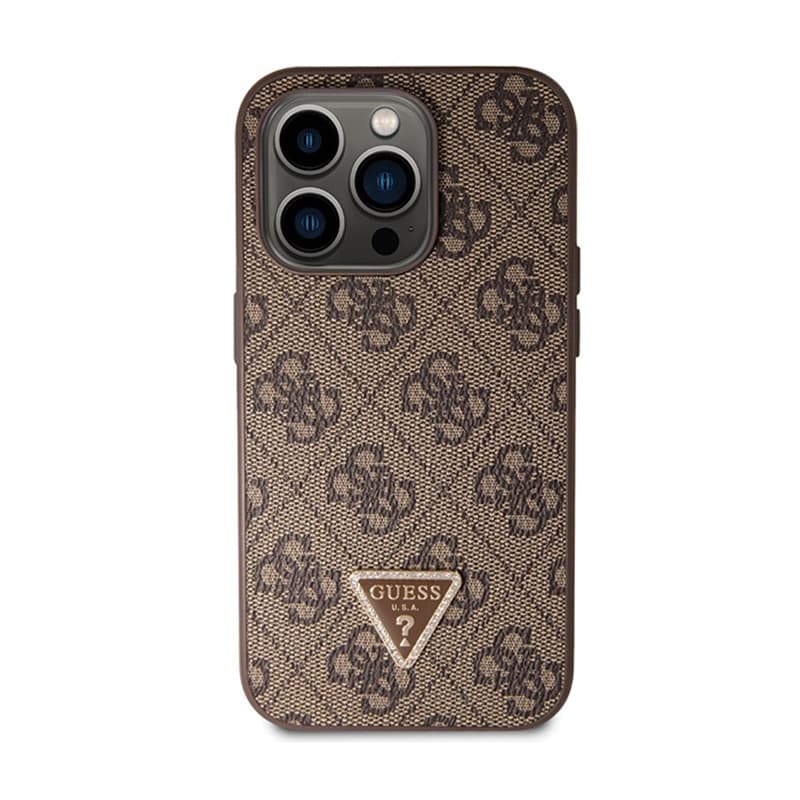 Guess Crossbody 4G Metal Logo - iPhone 14 Pro Case (brown) 3