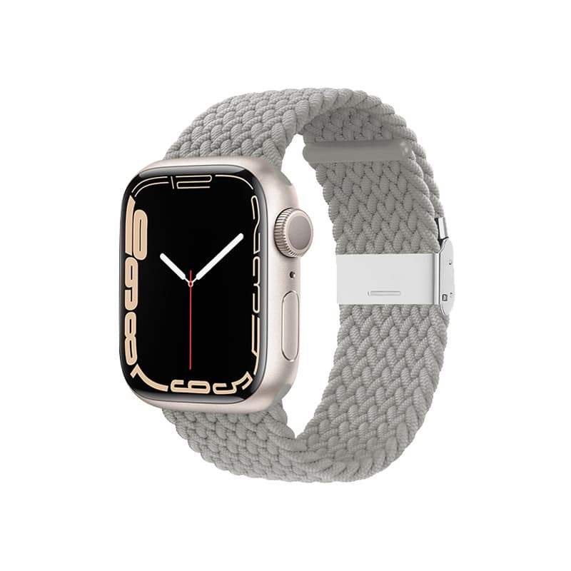 Crong Wave Band – Braided Apple Watch Band 38/40/41/42mm (Light Gray) 4