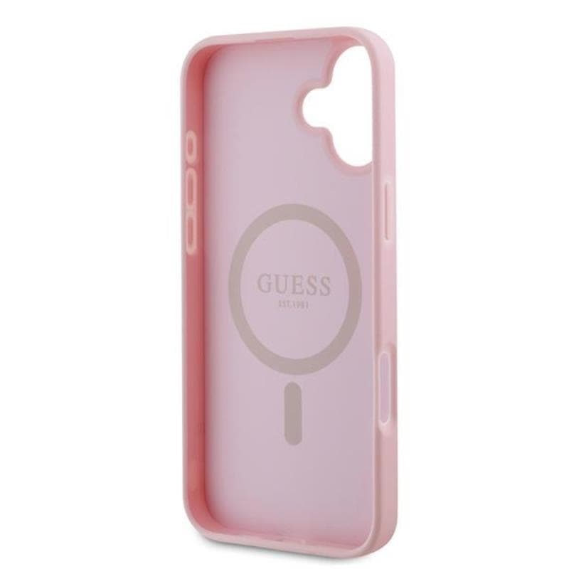 Guess Grained Ring MagSafe - Case iPhone 16 Plus (pink) 7