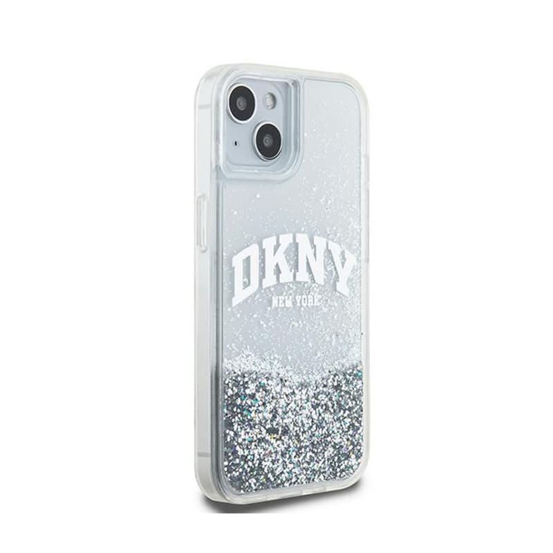DKNY Liquid Glitter Big Logo - Case for iPhone 15 / 14 / 13 (white) 4