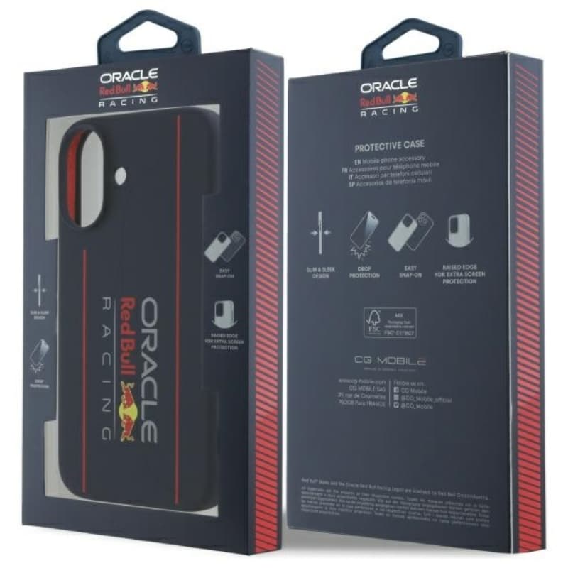 Red Bull Silicone Vertical Logo MagSafe - iPhone 16 Case (Navy Blue) 7