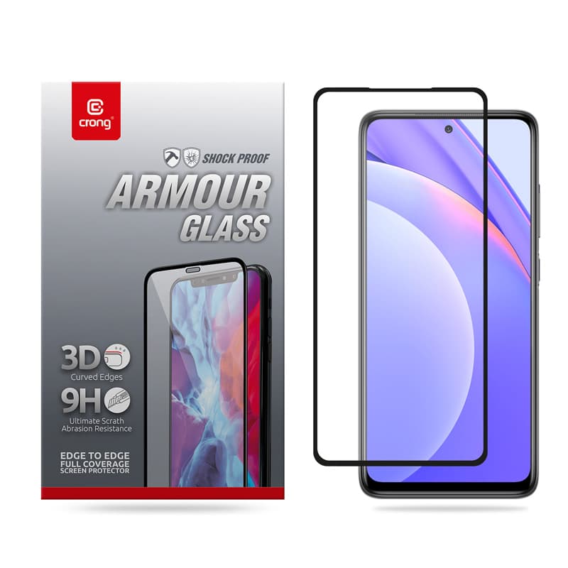Crong 3D Armor Glass - 9H Full Glue Tempered Glass for the entire Xiaomi Mi 10T Lite screen 8