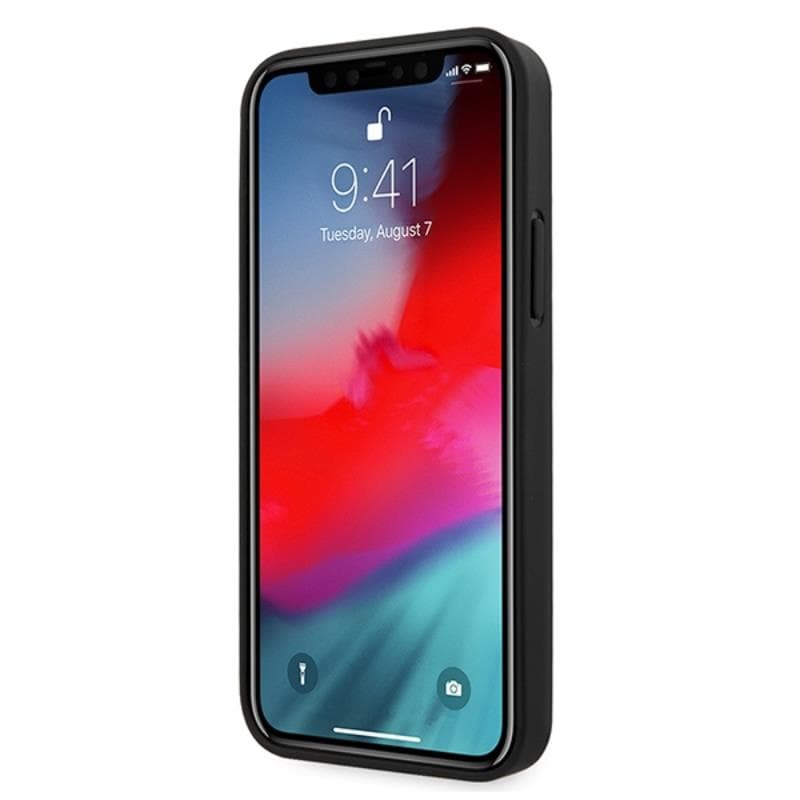 Guess Saffiano V - Case for iPhone 12 Pro Max (Red) 2