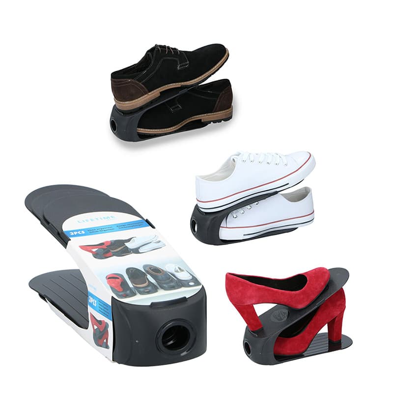Lifetime - Shoe organiser 3 pcs. (black) 2