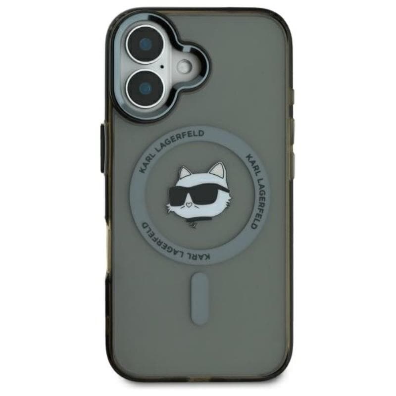 Karl Lagerfeld IML Metal Choupette Head MagSafe - Case for iPhone 16 (black) 3