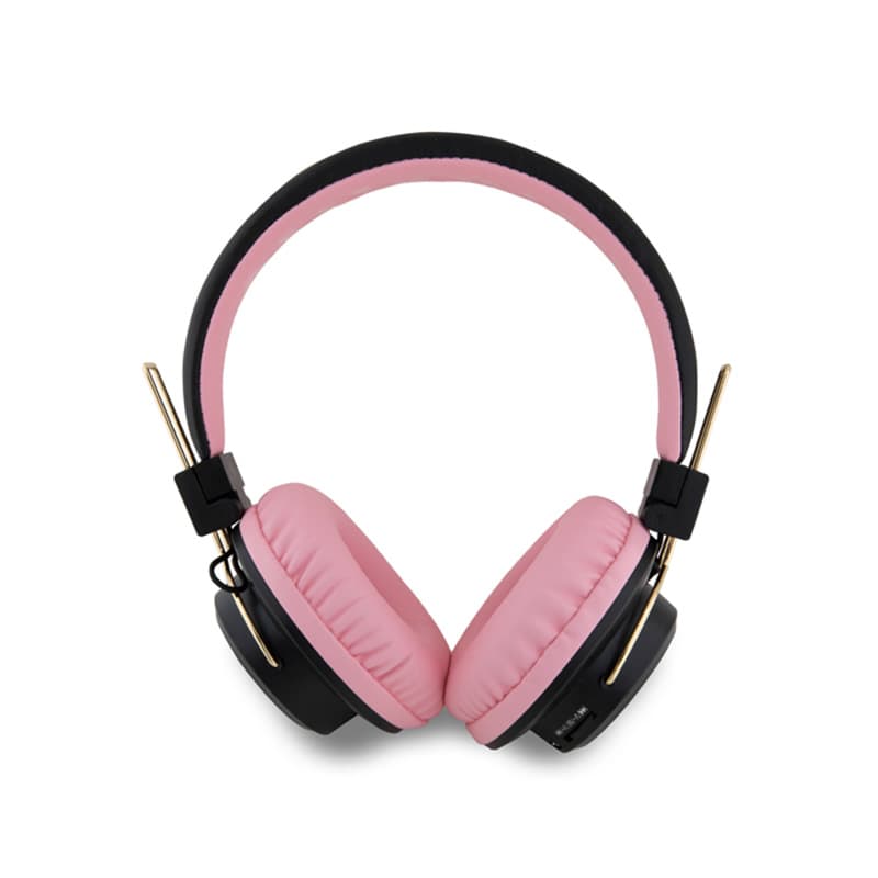 Hello Kitty Metal Logo Round Shape - Bluetooth wireless in-ear headphones V5.3 (pink) 3
