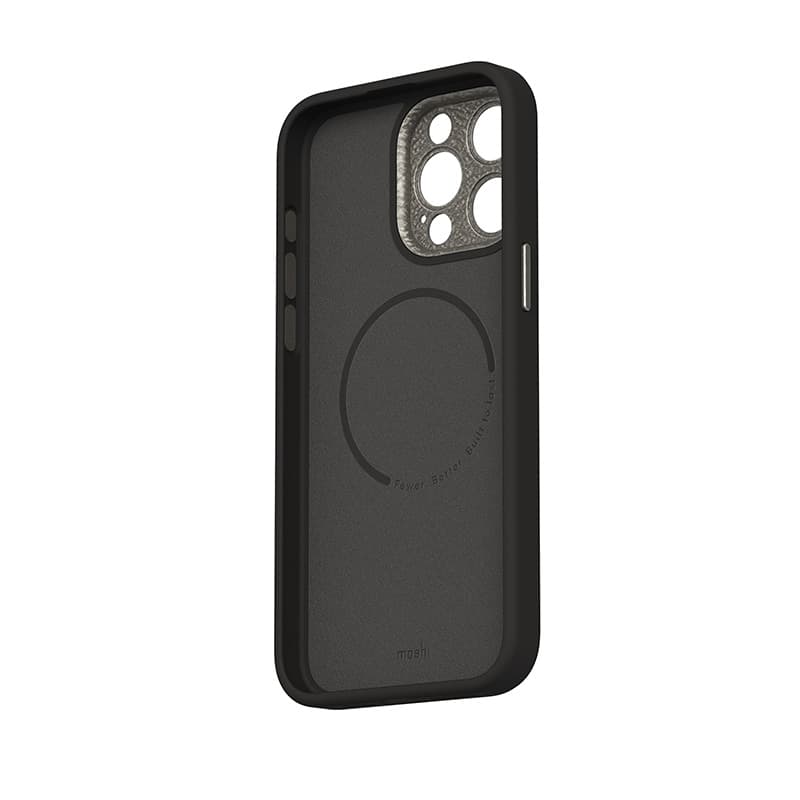 Moshi Napa MagSafe - Leather case for iPhone 15 Pro Max (Midnight Black) 3
