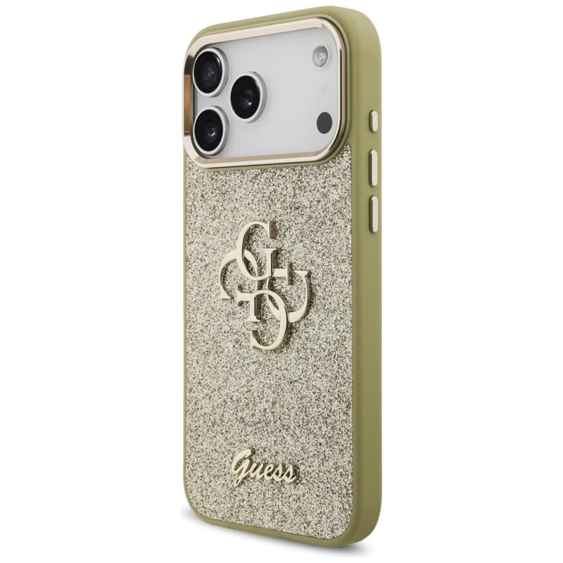 Guess Fixed Glitter Big 4G Metal Frame - Case iPhone 17 Pro Max (gold) 2