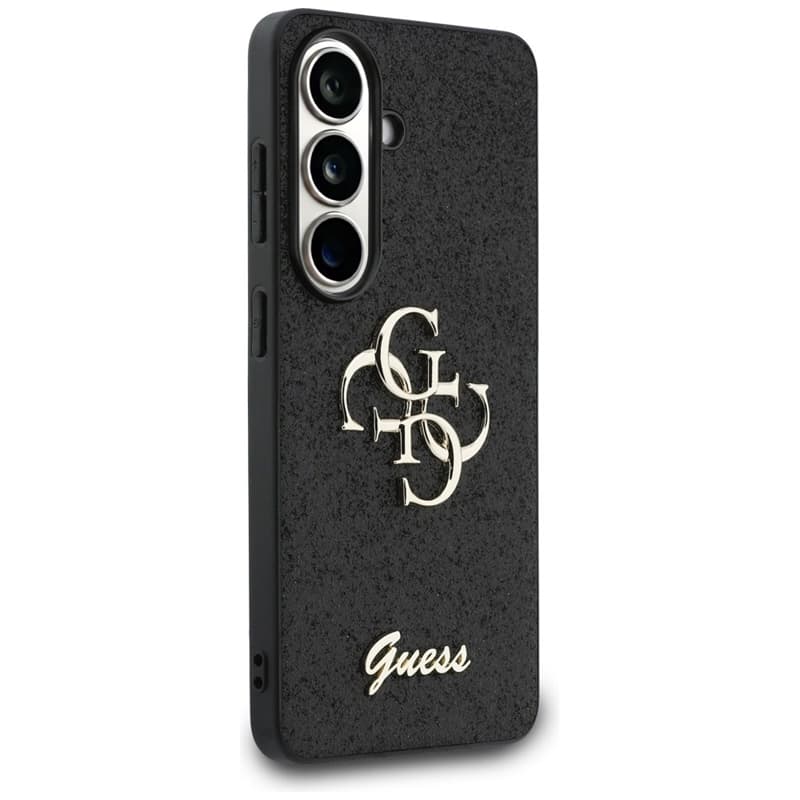 Guess Fixed Glitter Big 4G Metal Logo - Samsung Galaxy S26 Case (Black) 4
