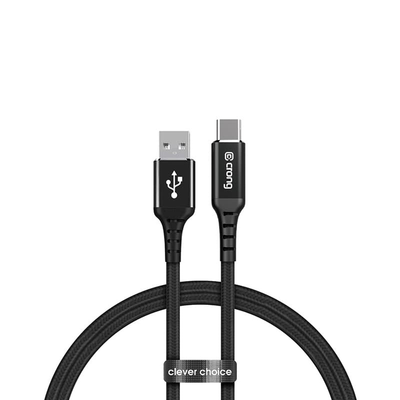 Crong Armor Link - 60W PD 3A USB-A to USB-C Cable 150cm (Black) 4