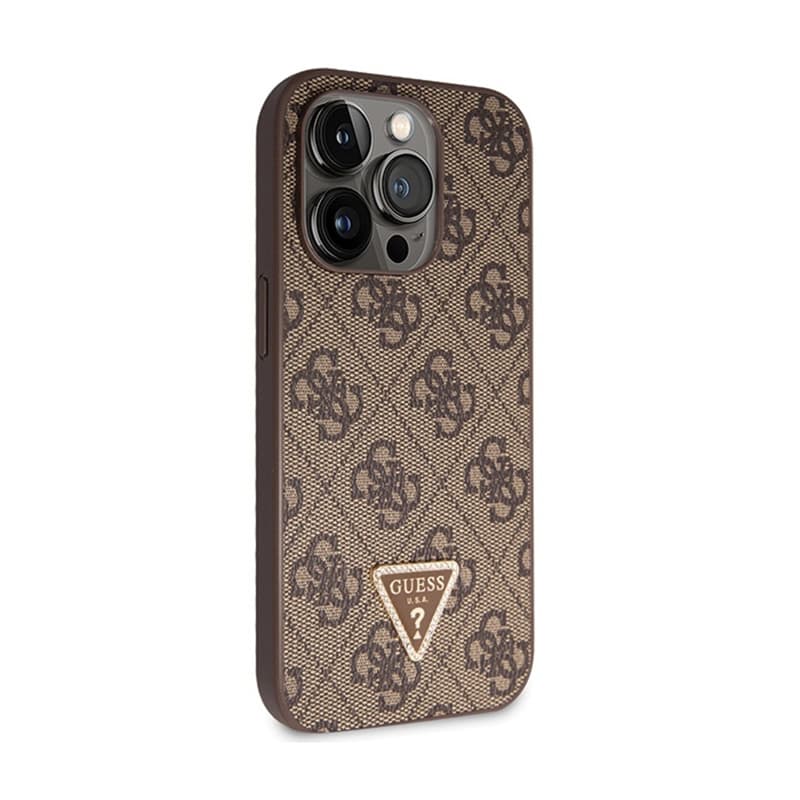 Guess Crossbody 4G Metal Logo - iPhone 14 Pro Case (brown) 4