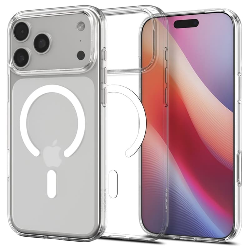 Spigen Liquid Crystal Mag MagSafe - Case for iPhone 17 Pro (Clear/White) 1