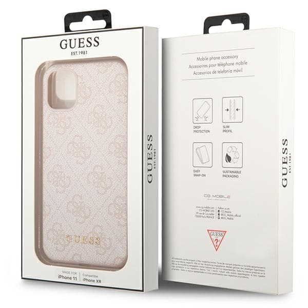 Guess 4G Metal Gold Logo - Case for iPhone 11 (pink) 8