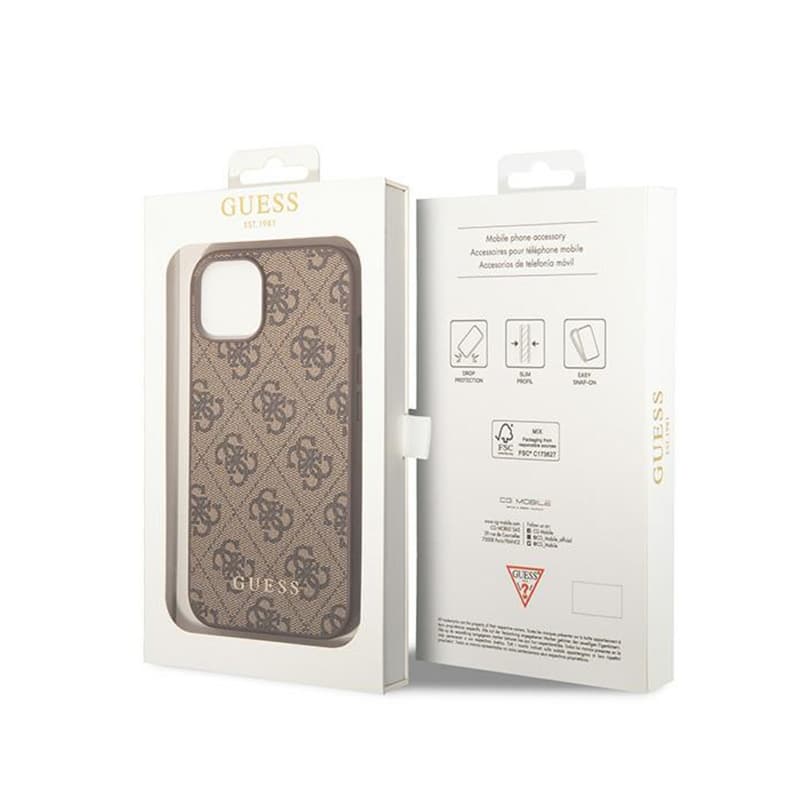 Guess 4G Metal Gold Logo - iPhone 15 Plus Case (brown) 8