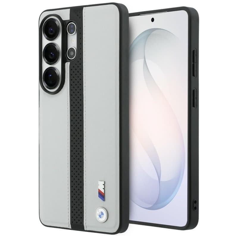 BMW M Perforated Stripe Logo MagSafe - Samsung Galaxy S26 Ultra Case (Gray) 1
