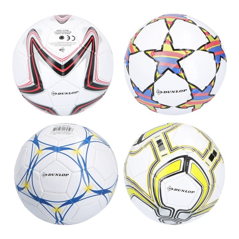 Dunlop - Mini Training Football for Children 32 Panels Size 2 (White/Red) 2