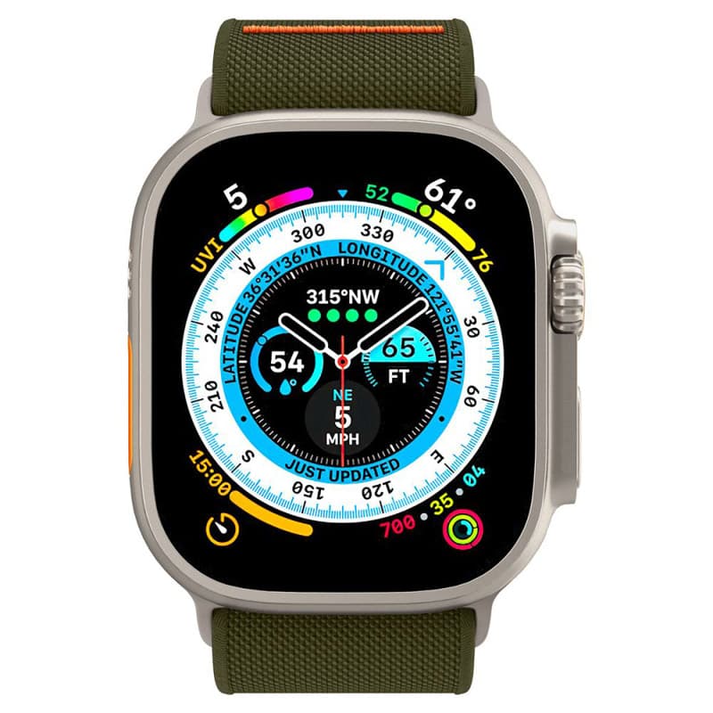 Spigen Fit Lite Ultra - Strap for Apple Watch 42/44/45/49 mm (Khaki) 4