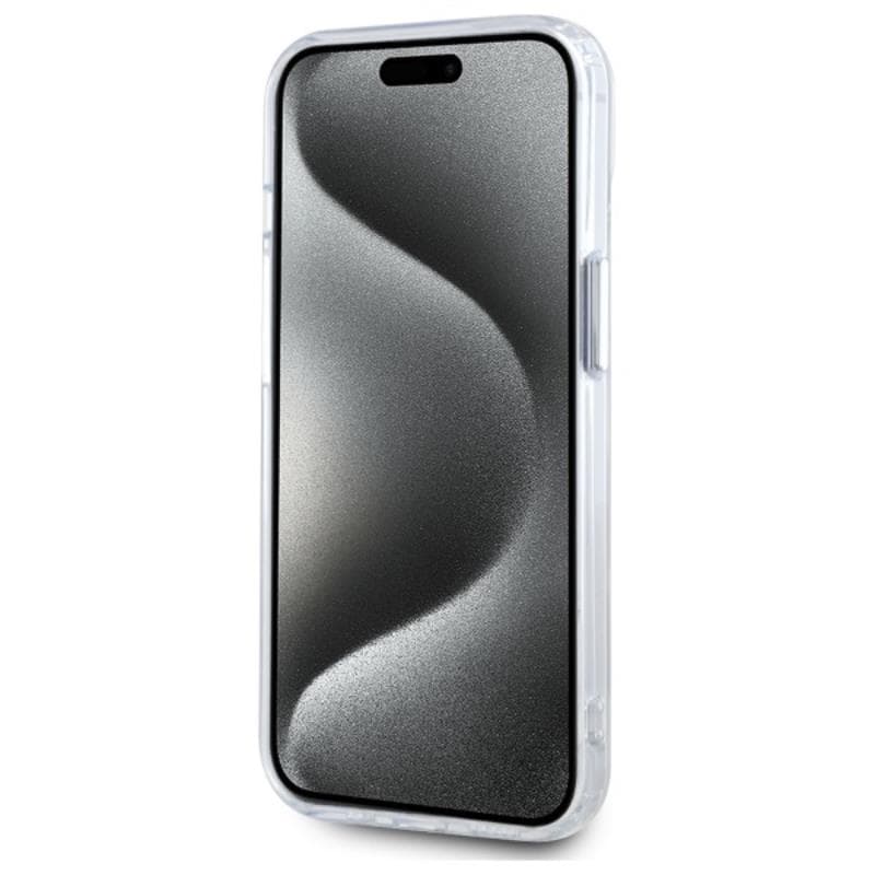 Karl Lagerfeld IML Metal Karl & Choupette Head MagSafe - Case for iPhone 15 (White) 5