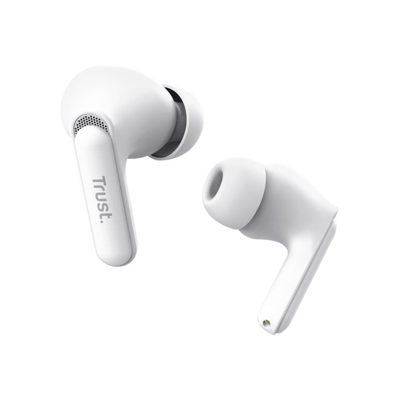 Trust Yavi - Wireless In-Ear Bluetooth TWS Earbuds with Charging Case & ENC (White) 2