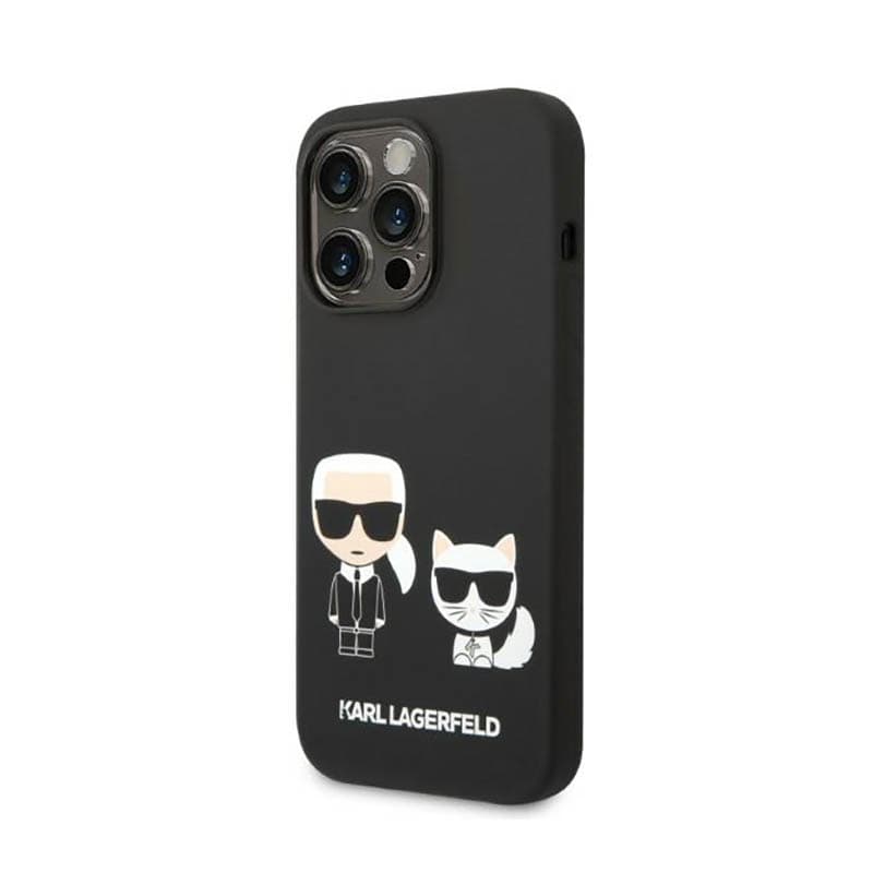Karl Lagerfeld Liquid Silicone Karl & Choupette MagSafe - Case for iPhone 14 Pro (Black) 2