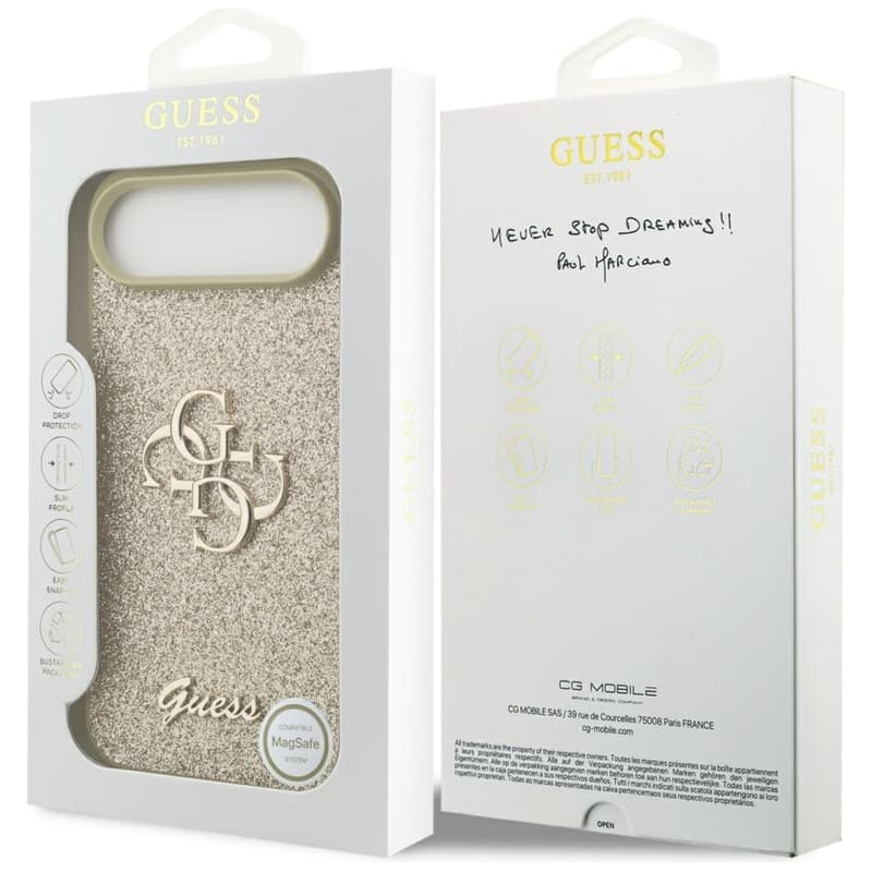 Guess Fixed Glitter Big 4G - Case iPhone Air (gold) 8