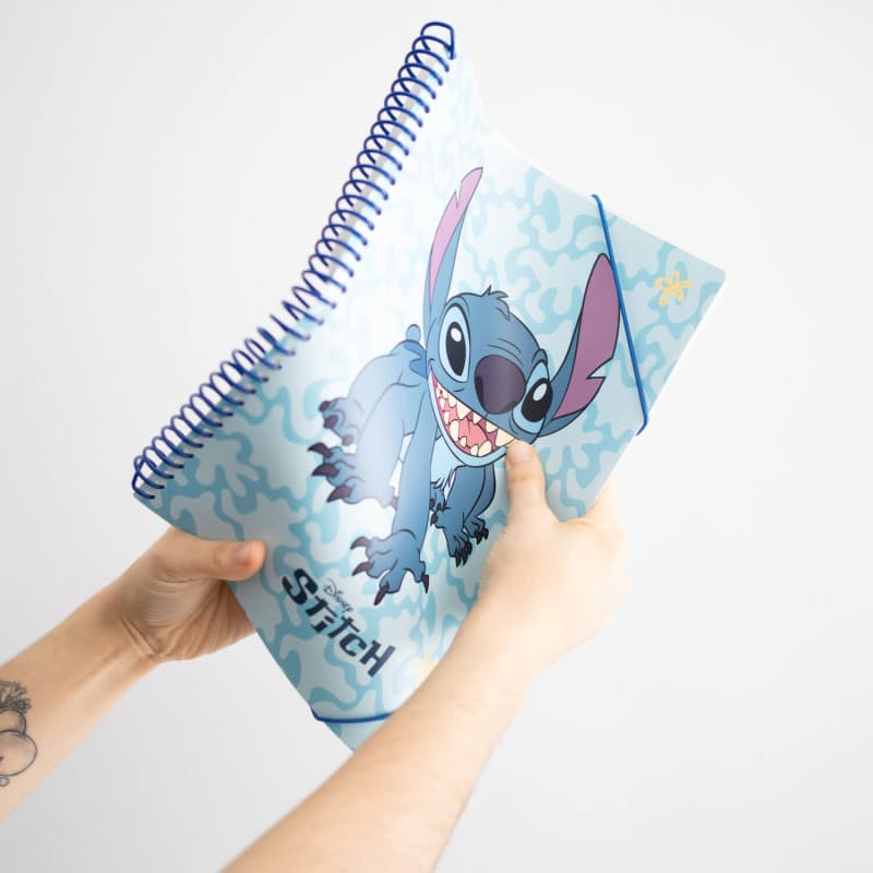 Disney Stitch - A4 Elasticated Binder + 30 Clear Sheets 7