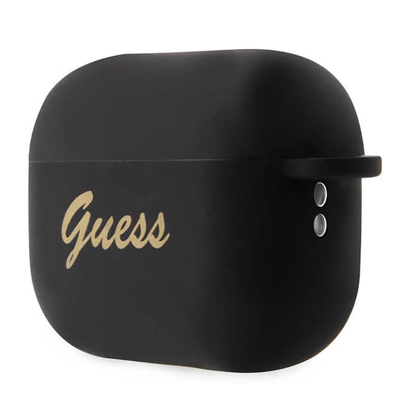 Guess Silicone Heart Charm - Case for Apple AirPods Pro 2 (Black) 3