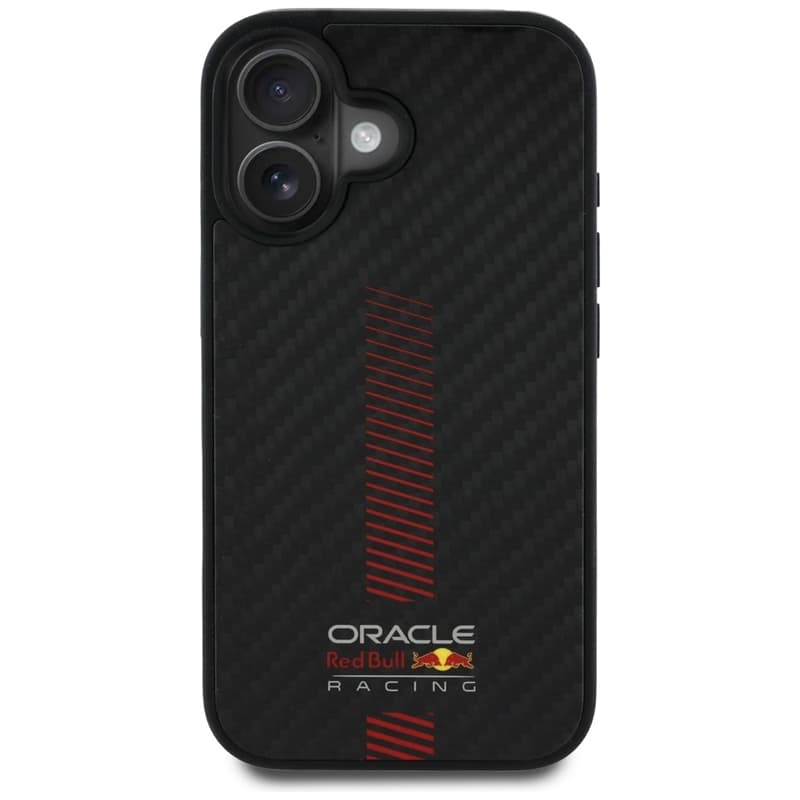 Red Bull Carbon Fiber Power Bar MagSafe - iPhone 16 Case (Black) 3
