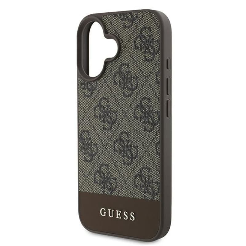 Guess 4G Bottom Stripe - Case for iPhone 16 Plus (brown) 6
