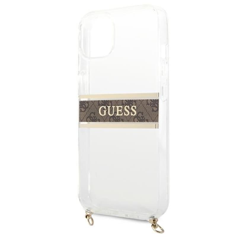 Guess 4G Gold Stripe Crossbody - Case for iPhone 13 mini 6