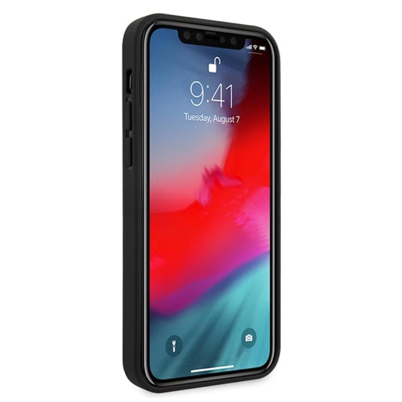 Guess Saffiano V - Case for iPhone 12 Pro Max (Red) 4