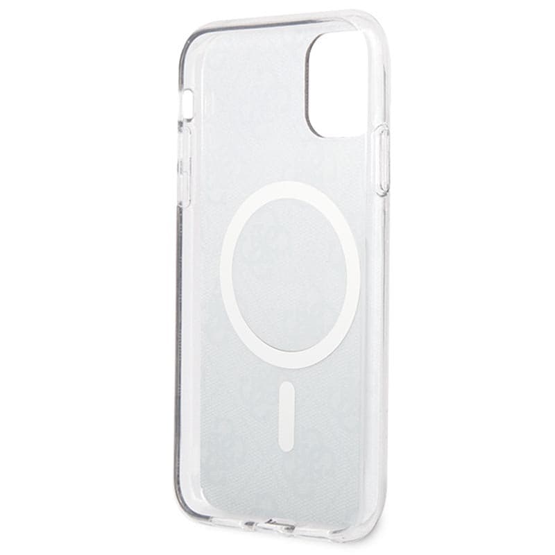 Guess Bundle Pack MagSafe 4G - Set of case for iPhone 11 + MagSafe charger (Brown/Gold) 8