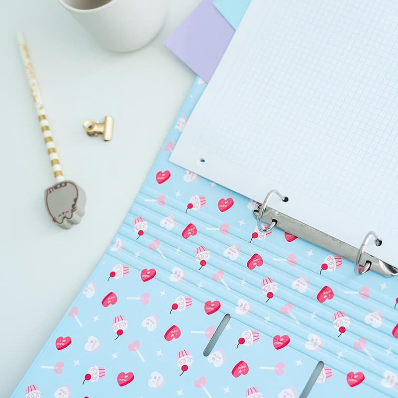 Pusheen - A4 binder from the Purrfect Love collection (2 rings, elastic band) 6