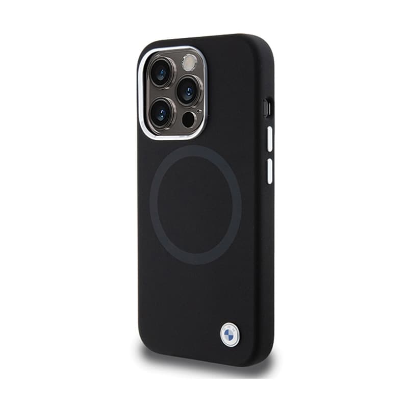 BMW Signature Liquid Silicone MagSafe - Case for iPhone 15 Pro (Black) 2