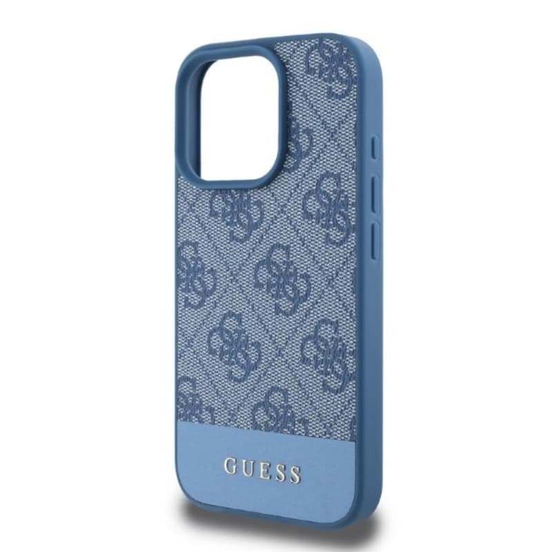 Guess 4G Bottom Stripe - Case for iPhone 16 Pro (blue) 4