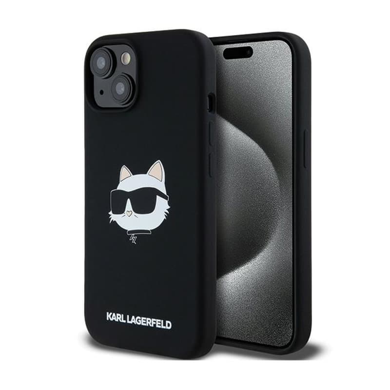 Karl Lagerfeld Silicone Choupette Head MagSafe - iPhone 15 Plus / 14 Plus Case (black) 1