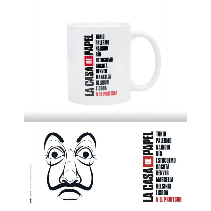La Casa De Papel - Ceramic mug in gift box 330 ml (La Casa De Papel Mask) 3