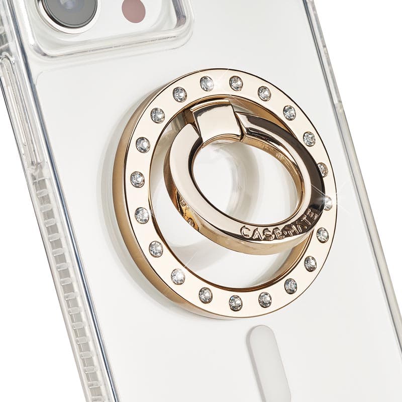 Case-Mate Magnetic Ring Stand - MagSafe finger grip with stand function (Champagne Crystal) 8