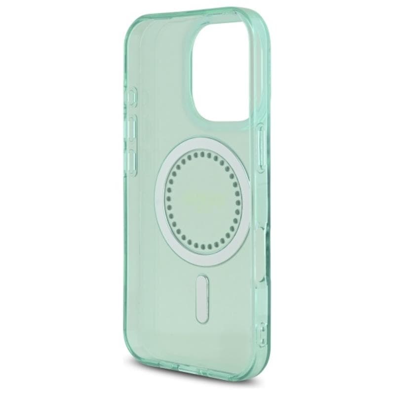 Guess IML Rhinestones MagSafe - Case for iPhone 16 Pro Max (Green) 7