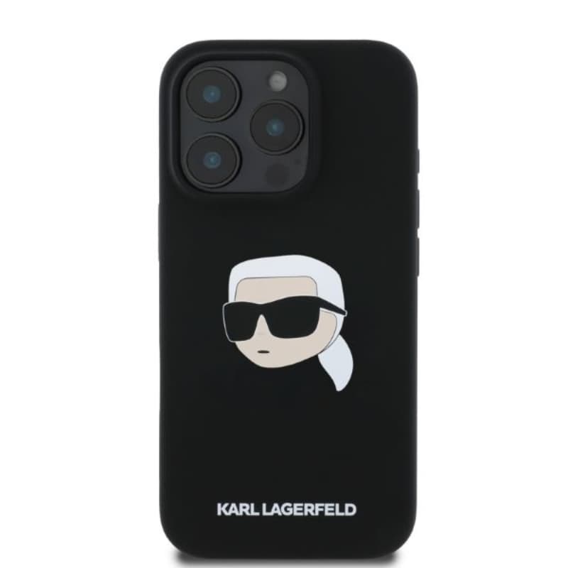Karl Lagerfeld Silicone Karl Head Print MagSafe - Case iPhone 16 Pro Max (black) 4