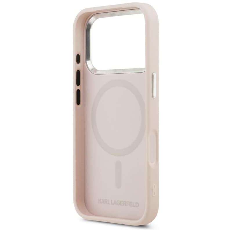Karl Lagerfeld Initial & Metal Logo MagSafe - Case for iPhone 17 Pro (pink) 7