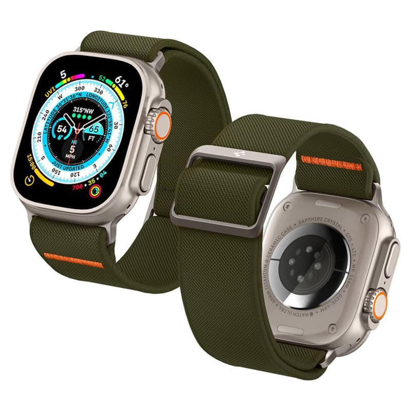 Spigen Fit Lite Ultra - Strap for Apple Watch 42/44/45/49 mm (Khaki) 2
